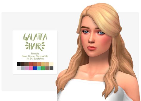 Galatea Hair Sims 4 Sims Sims Hair