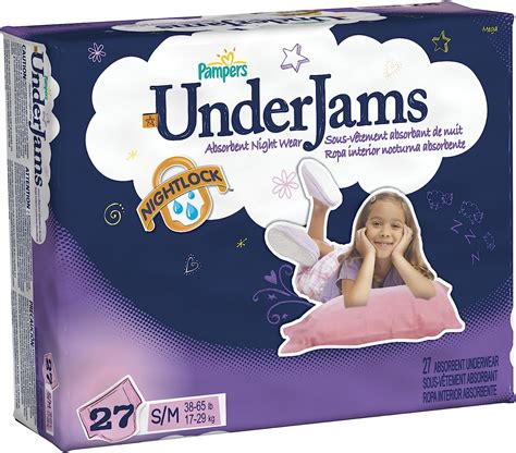 Pampers Underjams Girls Size 7 Sm Diapers Mega Pack 27 Count Pack