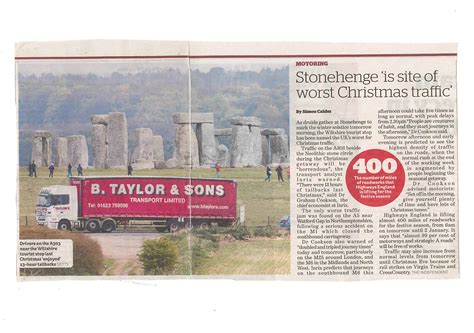 Taylors Image Features In The Independents Article On Stonehenge