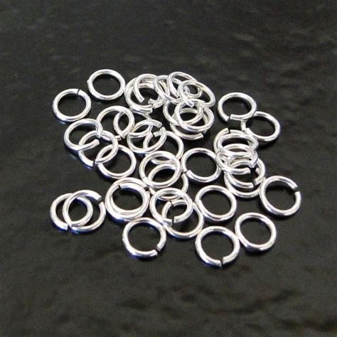 50pcs 925 Sterling Silver 5mm Open Jump Rings 20g Made In Etsy