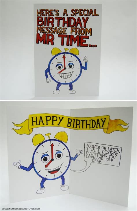 Depressing Birthday Card By Spellingmistakes On Etsy