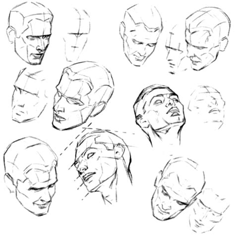 How To Draw The Face And Head In Perspective To Keep Correct