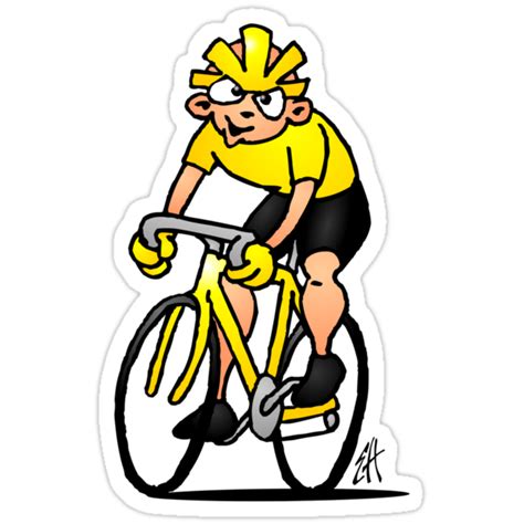 Cyclist Cycling Stickers By Cardvibes Redbubble