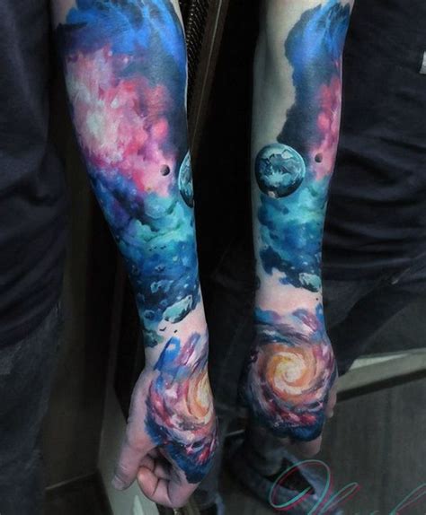Space and galaxy tattoos are beautiful and mysterious like its subjects. 40 Space Tattoo Ideas | Light style and Tattoo