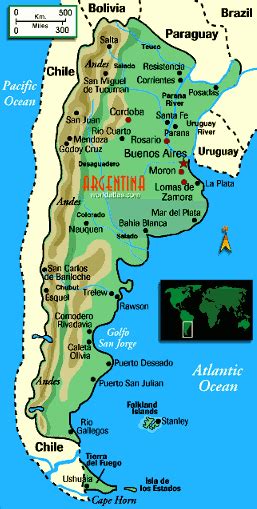 Argentina Map Of Natural Resources