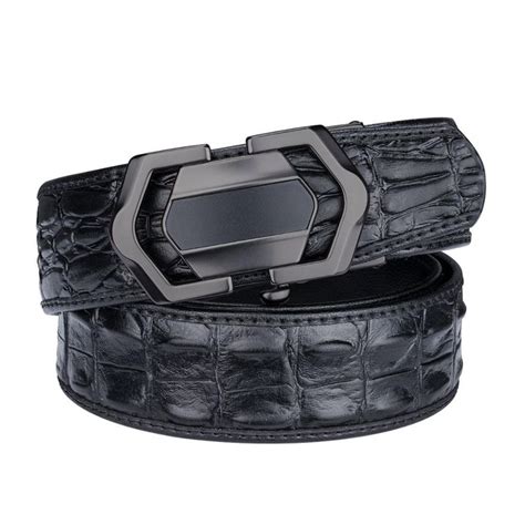 Crocodile Leather Belt Genuine Luxury Brand Strap Dubulle Top Quality