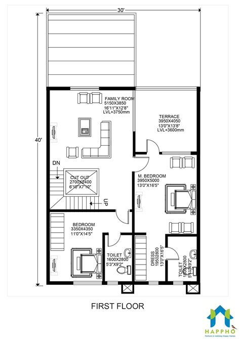 Ground Floor 2 Bhk In 30x40 Carpet Vidalondon