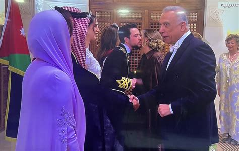 𝒉𝒂𝒊𝒅𝒆𝒓 On Twitter رئيس الوزراء العراقي السابق السيد مصطفى الكاظمي يحضر حفل زفاف ولي عهد الاردن