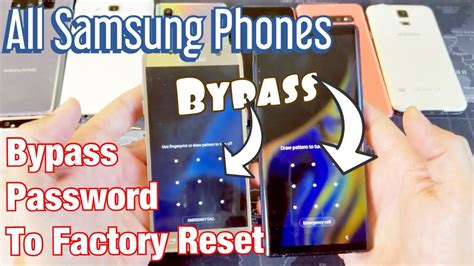 How To Bypass Passwordpin Code To Factory Reset For All Samsung Galaxy