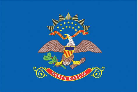 Nylglo North Dakota State Flag 3 Fth X 5 Ftw Outdoor 2nel7144160