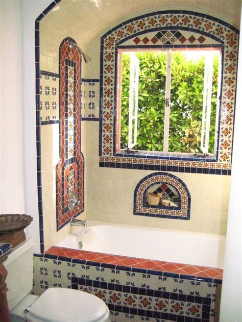 Bathroom Using Mexican Tiles Spanish Style Bathrooms Spanish Bathroom