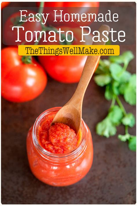 Easy Homemade Tomato Paste Recipe Oh The Things Well Make