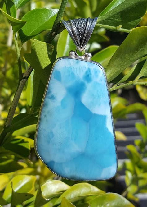 Stunning Larimar Necklace Set In Silver • The Crystal Cave