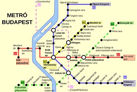 Search and share any place, find your location, ruler for distance measuring. Budapest metro map, Hungary
