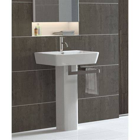 Square Shape Pedestal Sink