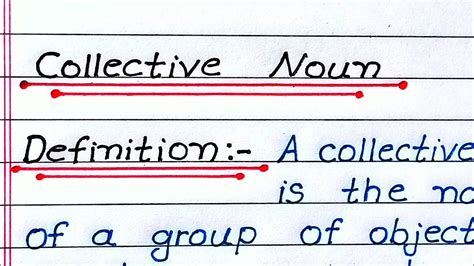 What Is Collective Noun Definition Of Collective Noun In English