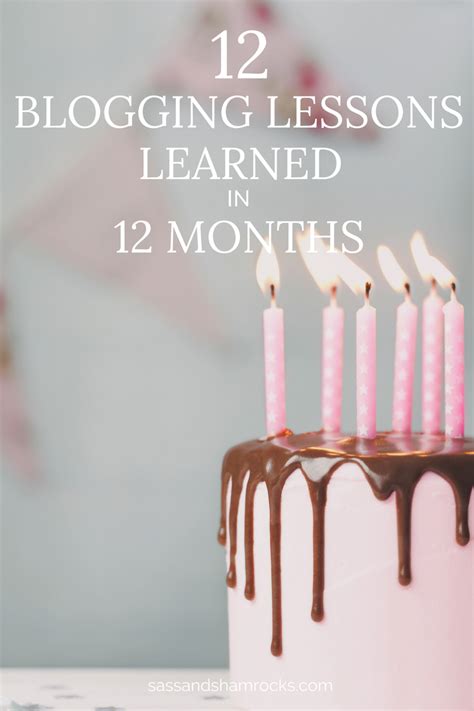 12 Blogging Lessons Learned In 12 Months