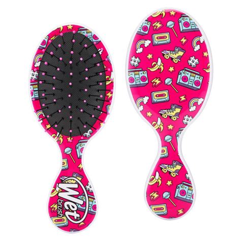 Getuscart Wet Brush Squirt Detangler Hair Brushes Radio Happy Hair Mini Detangling Brush