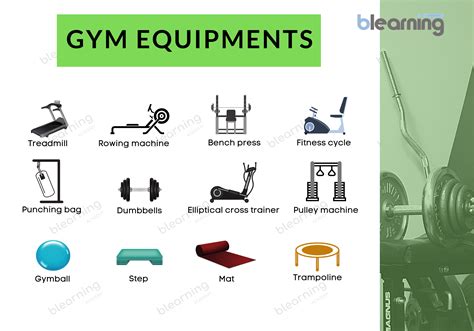 Gym Equipment Names And Pictures And Uses