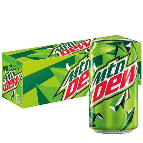 Mountain Dew Natural Soda 12 Fl Oz Cans 12 Pack