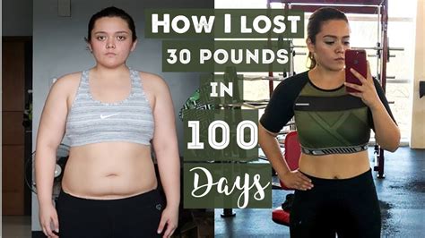 BEFORE AFTER 30 POUNDS WEIGHT LOSS TRANSFORMATION IN 100 DAYS YouTube