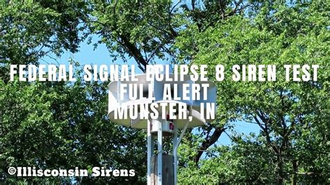 Federal Signal Eclipse 8 Siren Test Full Alert Munster In 9322