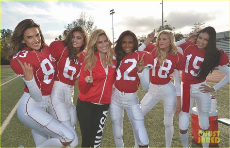 Victorias Secret Angels Play Football Against The Devils Watch Now