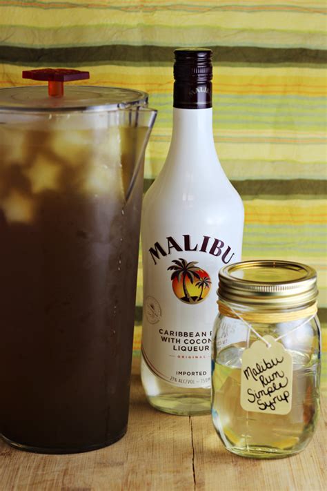 Makes 30ml, all flavorings are club house. Malibu Rum Simple Syrup (great for Iced Tea) - Home ...