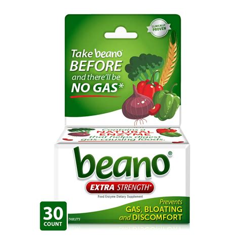 Beano Extra Strength Gas Prevention And Digestive Enzyme Supplement 30