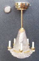 Bronze ceiling light by lighting bug ltd. LED Battery (No Wiring) Dolls House Miniature Lights