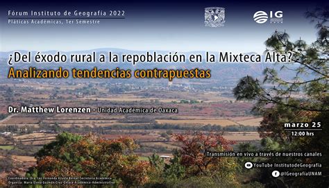 Instituto de Geografía UNAM on Twitter FórumInstitutoDeGeografía