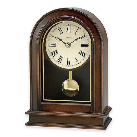 Bulova Pendulum Tabletop Clock In Walnut Bed Bath And Beyond Pendulum