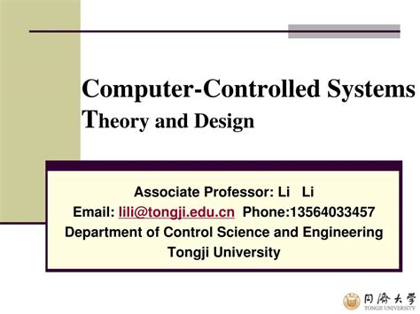Ppt Computer Controlled Systems T Heory And Design Powerpoint