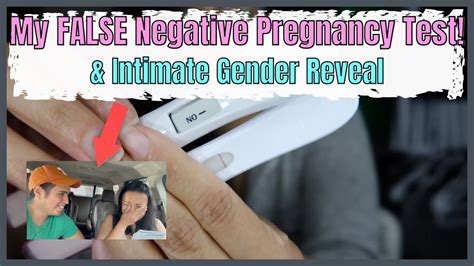 🔴 false negative pregnancy test but pregnant intimate gender reveal hey it s ruby youtube