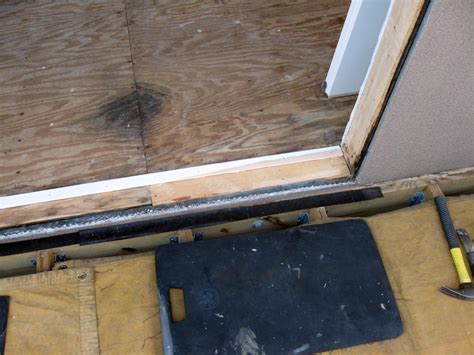 Sealing Under Door Threshold Best Technique Windows Siding And Doors