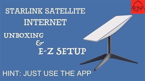 Starlink Satellite Internet Unboxing And Setup Super Easy YouTube