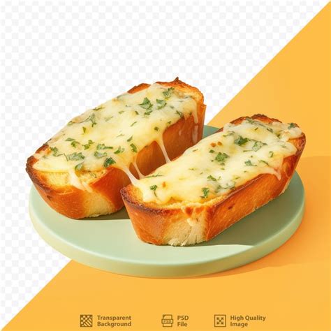 Premium Psd Garlic Cheese Bread On Transparent Background