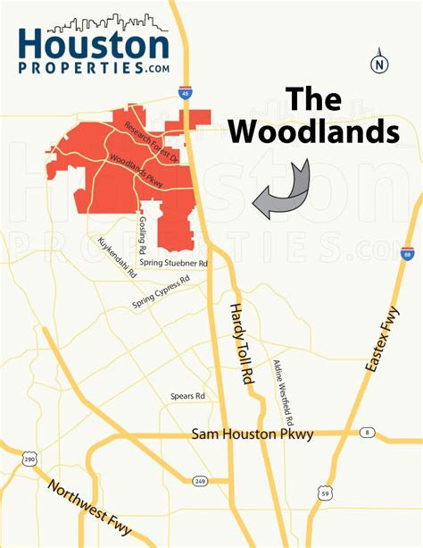 The Woodlands Tx Real Estate Woodlands Homes For Sale Houston Map