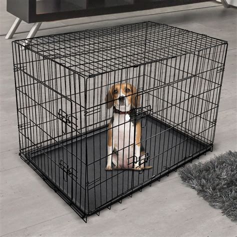 24 30 36 42 48 Folding Portable Dog Crate Pet Cage Kennel