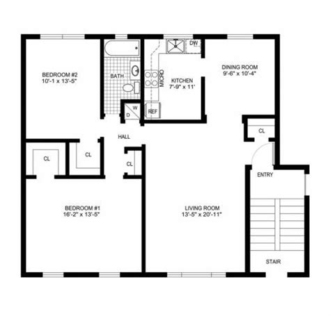 Simple House Floor Plan Measurements Plans Jhmrad 92574