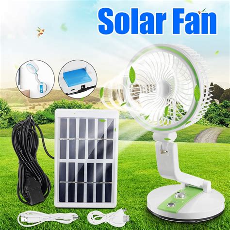 Mini Solar Power Panel Fan 4w Portable Fan Desk Cooling Usb Cell Cooler