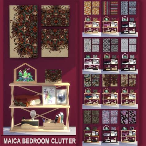 Pqsims4 Maica Bedroom Clutter • Sims 4 Downloads