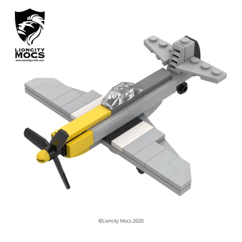LEGO MOC P 51 Mustang WWII Mini Aircraft MOC By Lioncity Mocs