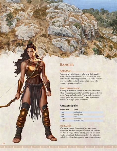 Ranger Amazon Arkadia Greek Dandd 5e Greek Warrior Warrior Woman