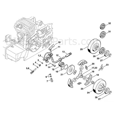 Stihl Ms 310 Chainsaw Parts Diagram