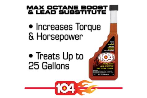104 Performance Octane Boosting And Mpg Increasing Fuel Additives
