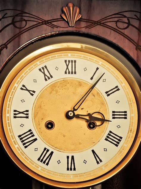 Antique Clock Dial Stock Image Image Of Face Number 22982149