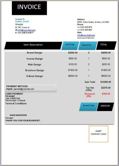 For contract work i've done in the past, i just found an excel invoice template online, would print as pdf and email to my clients. Hourly Invoice Template: Creative and Free Invoices for ...