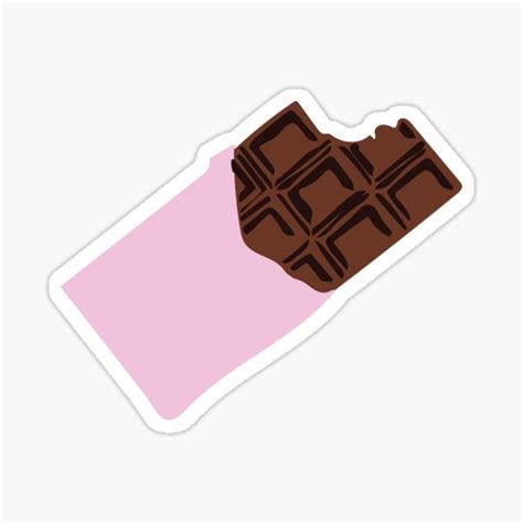 Chocolate Bar Sticker For Sale By Meganmiranda Redbubble