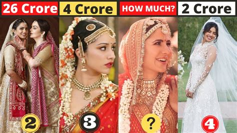 20 Most Expensive Wedding Dresses Of Beautiful Bollywood Divas Youtube